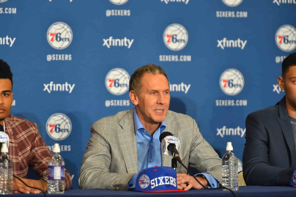 Sixers trying to trade for another first round pick, sources say