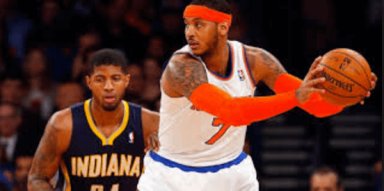 Carmelo Anthony during a 2015 regular season game. (Getty Images)