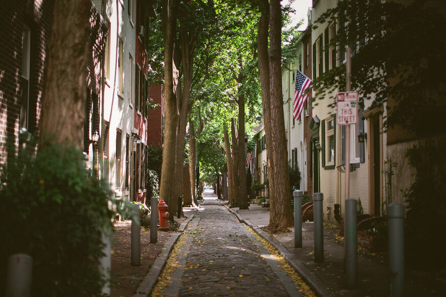 Camac Street is one of the Philly's most idyllic streets. | Neal Santos for Visit Philadelphia