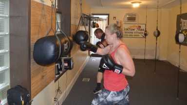 Boxing with the champs at Joltin’ Jabs