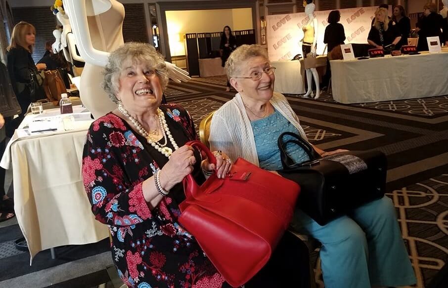 Elderly get to give back with Mim & Ray handbags