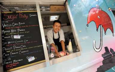 Sugar Philly serves up French macaron ice cream sandwiches. | M. Kennedy for Visit Philadelphia