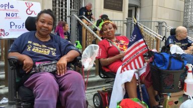 Protesters demand meeting at Sen. Toomey’s Old City office