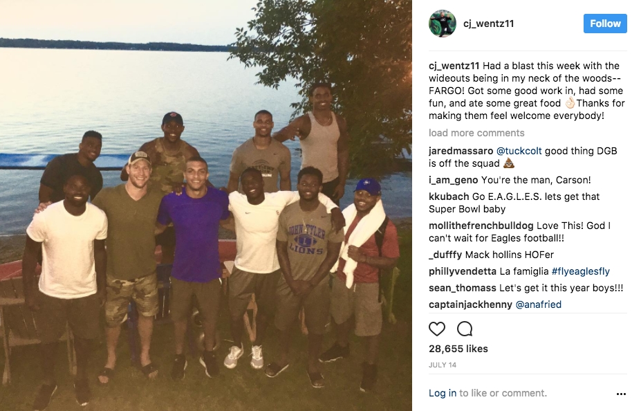 Carson Wentz says golf outing with wide receivers ‘was a disaster’