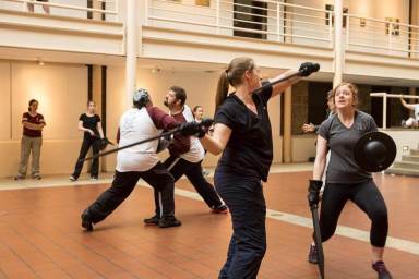 Clash of swords draws would-be knights to theatrical combat class in Philly