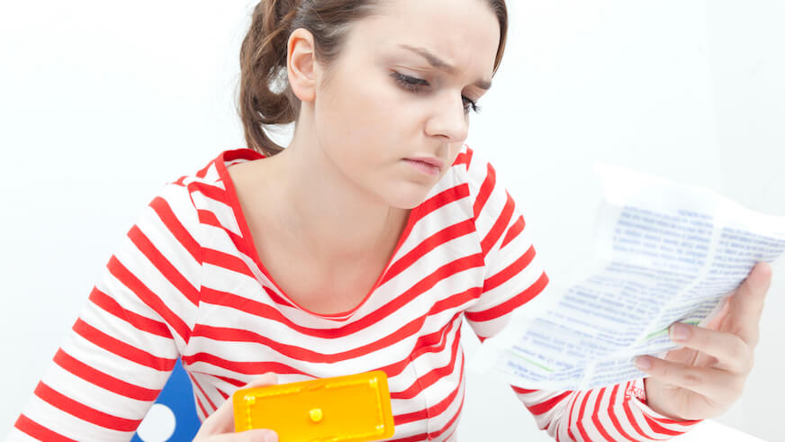 birth control, depo shot, tampons, pads