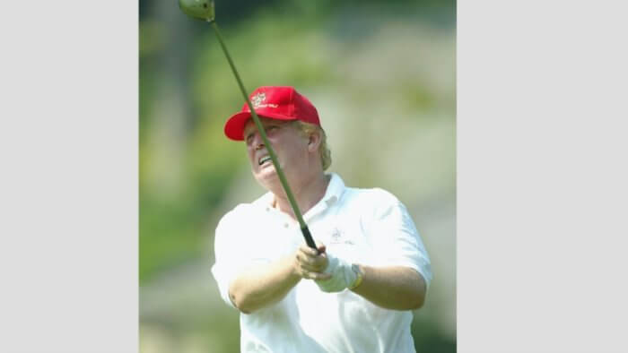 Donald Trump, lies, golf