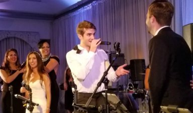 Andrew Taggart of The Chainsmokers performs at a Philly Wedding at The Rittenhouse Hotel. | Credit: EBE Entertainment