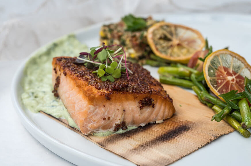 Just look at that Cedar Planked Salmon! | Provided