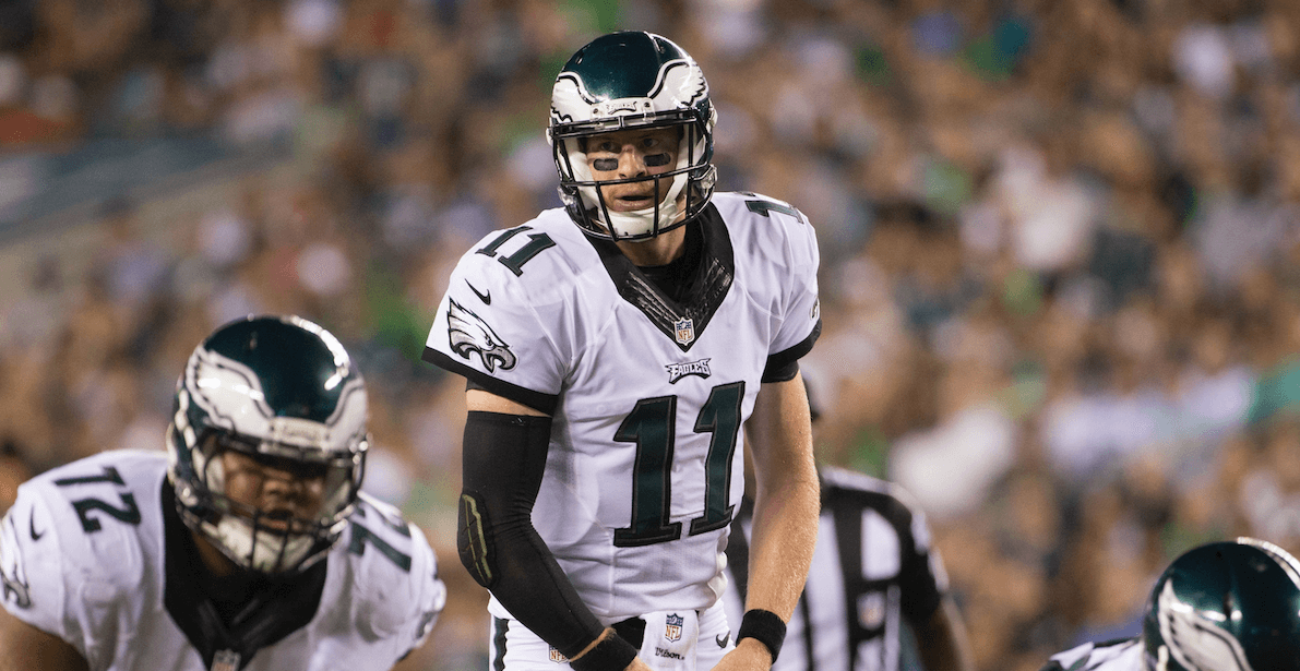 Carson Wentz is Eagles leading rusher, most frequently hit QB in NFL