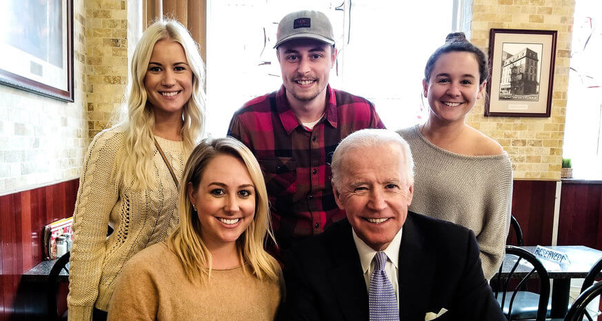Former VP Joe Biden was spotted in Old City today.