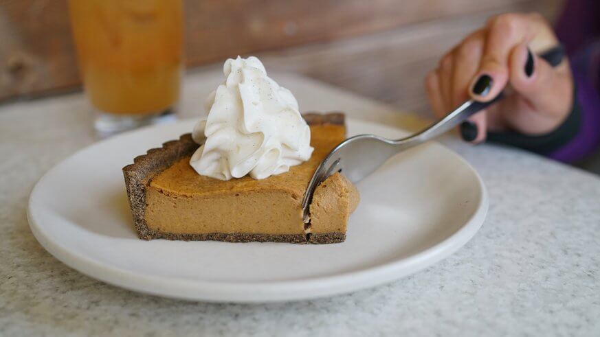 The squash pie from True Food Kitchen is a delicious alternative to the traditional pumpkin pie. | Provided