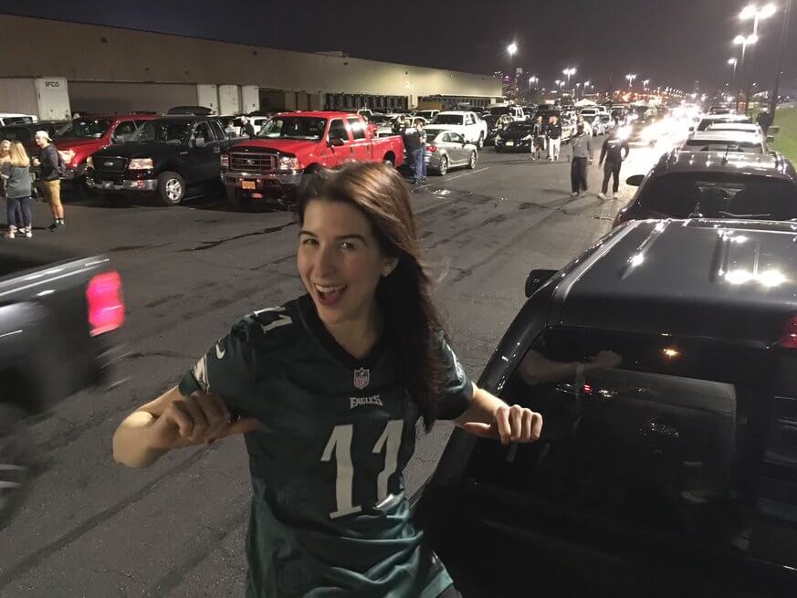 Tailgating outside an Eagles game. | Brittany Connor