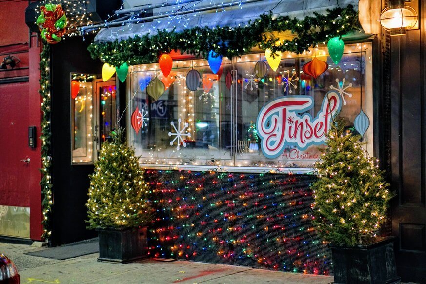 Tinsel Christmas Pop-up Bar in Center City will have you lit up like a Christmas tree. | Provided
