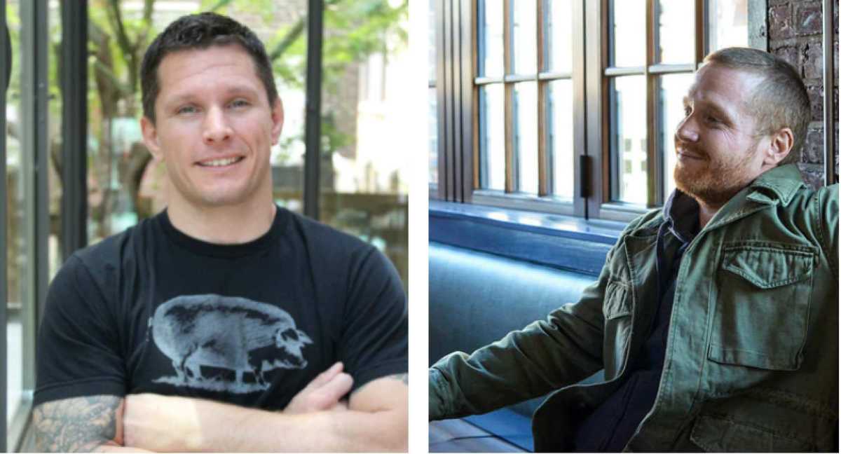 Chef Jeff Michaud and Chef Brad Spence compete in a culinary competition at Alla Spina. | Provided