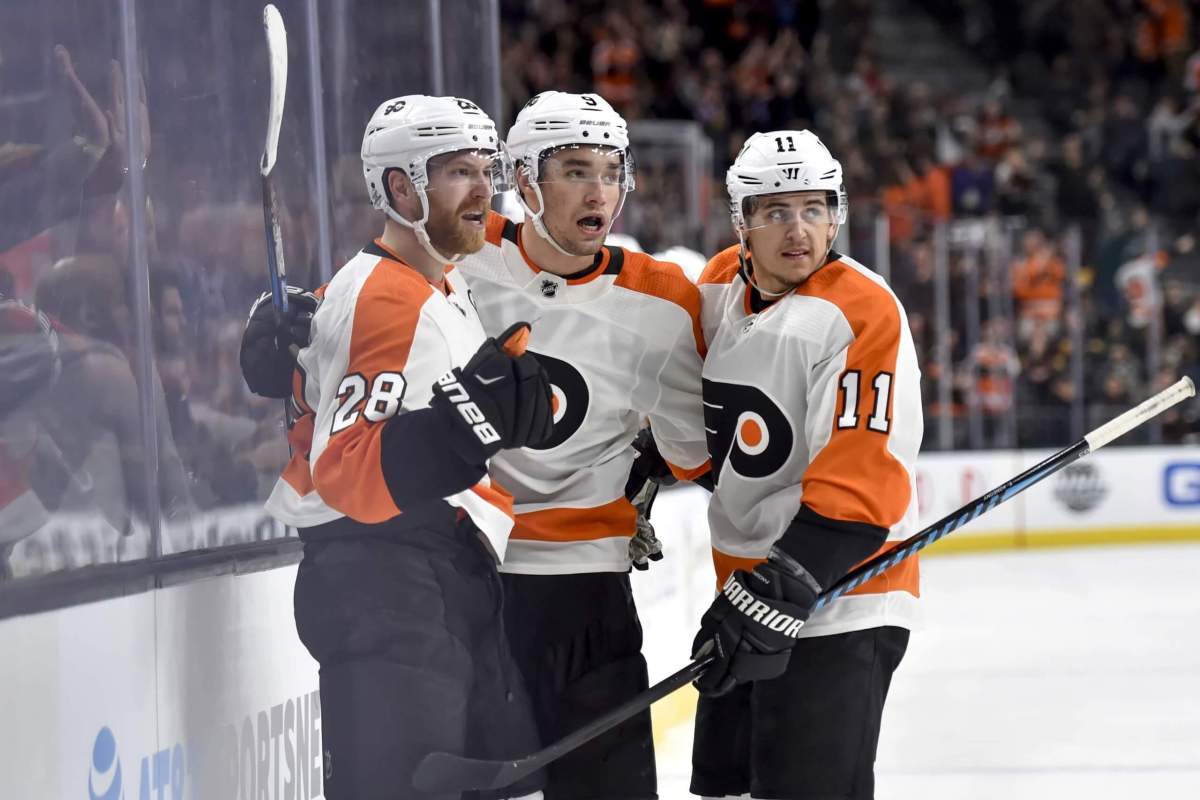 Flyers draw from 10-game losing streak in fall to break latest skid