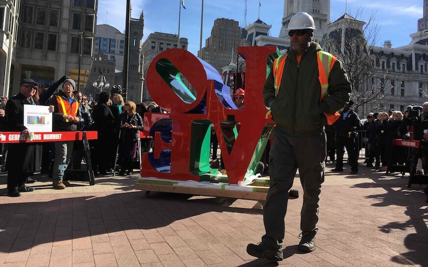 LOVE sculpture makes its triumphant return