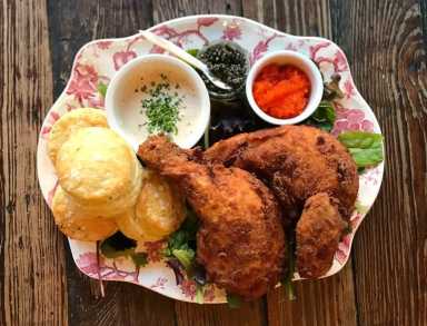 We are salivating over this chicken and caviar dish on the menu at Rex1516 for Valentine's Day. | Provided
