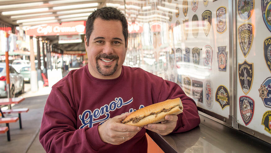 Geno Vento of Geno's Steaks tells us how to make a Philly cheesesteak. | Provided