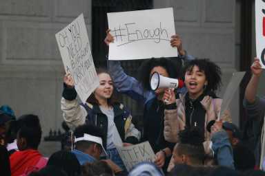 Students walk-out again over gun laws