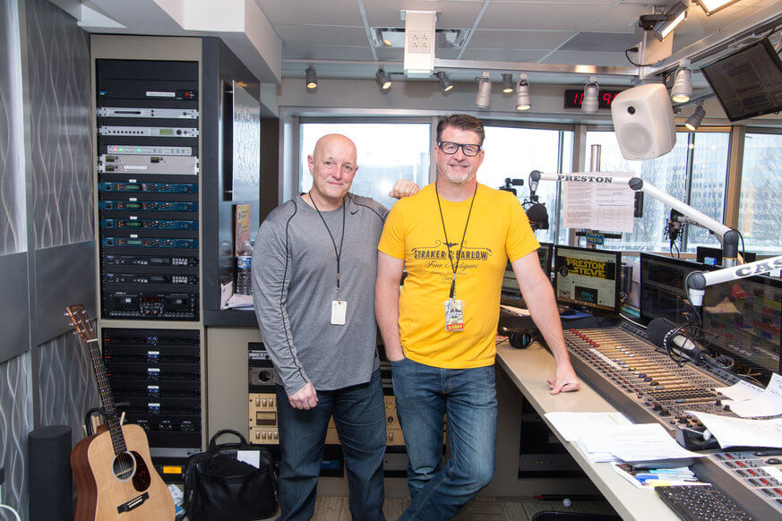 Preston and Steve in their studio at WMMR. | Jeff Cohn Photography