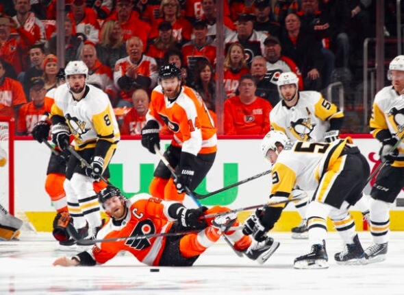 Inconsistent Flyers decimated by Penguins, again, in Game 3
