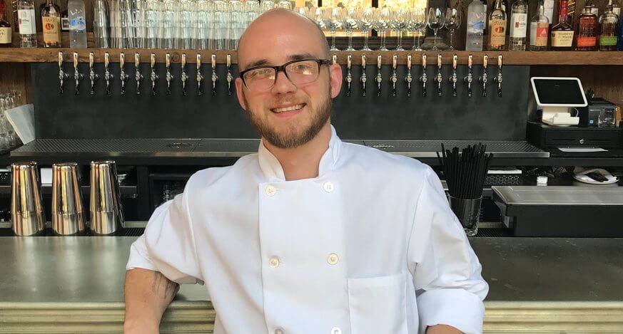 Tom Huff is the sous chef at the newly opened Harper's Garden. | Harper's Garden