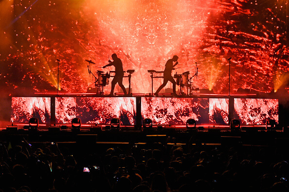 Odesza performed on Sunday evening at Firefly Music Festival 2018. | Getty Images