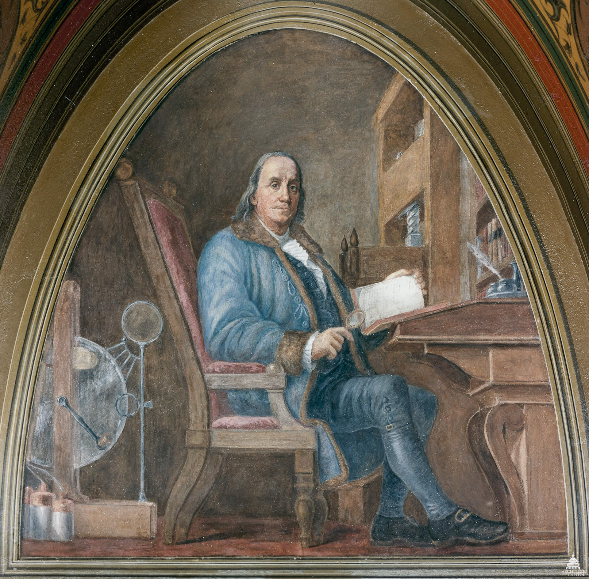 Benjamin Franklin, creator of the Join Or Die cartoon, via Wikimedia Commons.