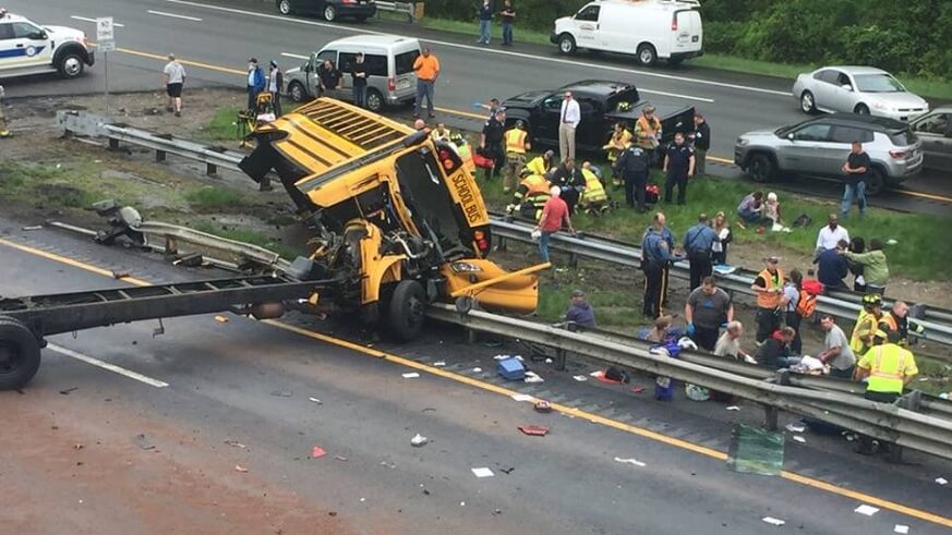 Philadelphia school bus crash