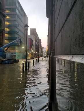 philly center city water main break