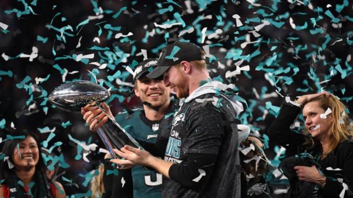 Nick Foles Carson Wentz Eagles Super Bowl