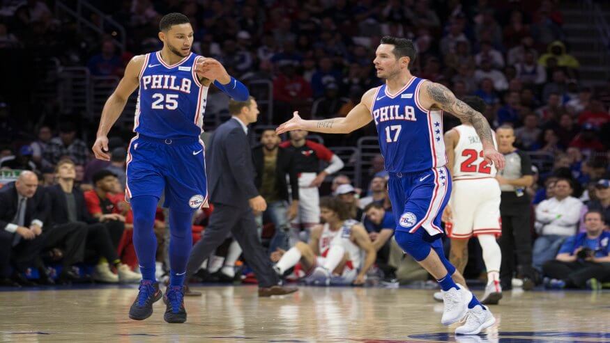 Philadelphia 76ers Ben Simmons JJ Redick