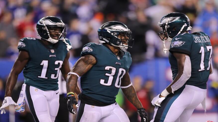 Philadelphia Eagles Corey Clement Alshon Jeffery Nelson Agholor