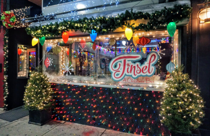 Christmas pop-up bar in Philly