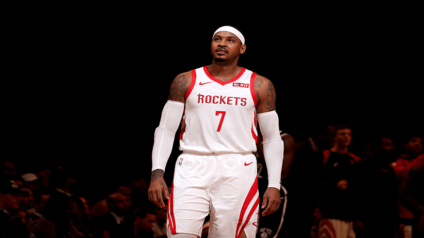 Carmelo Anthony NBA Philadelphia 76ers Houston Rockets Los Angeles Lakers Charlotte Hornets