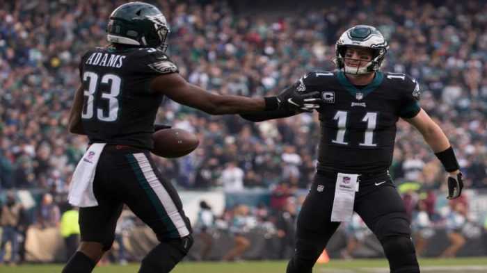 Josh Adams Carson Wentz NFL Philadelphia Eagles