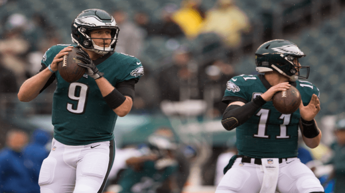 Nick Foles Carson Wentz Philadelphia Eagles NFL