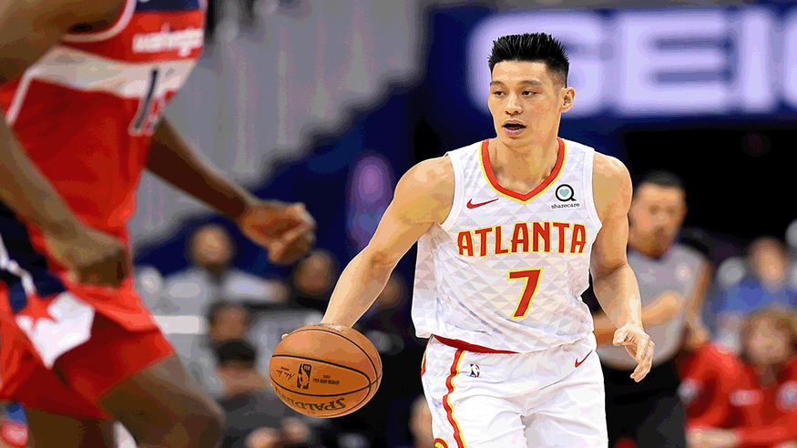 Jeremy Lin Atlanta Hawks Philadelphia 76ers NBA