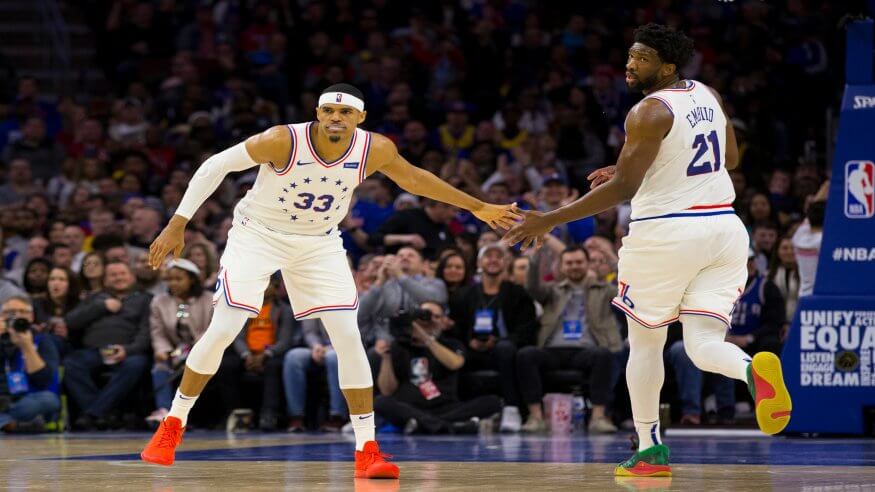 Philadelphia 76ers NBA Tobias Harris Joel Embiid