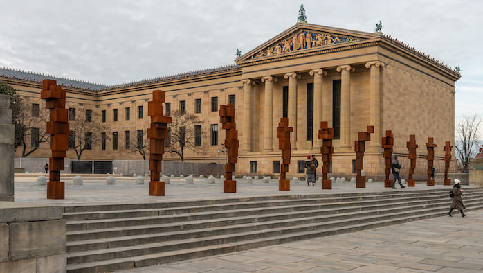 What the heck is on the Rocky steps?