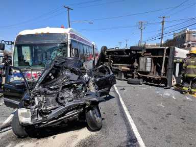 Several injured in multiple crashes in Philly Tuesday