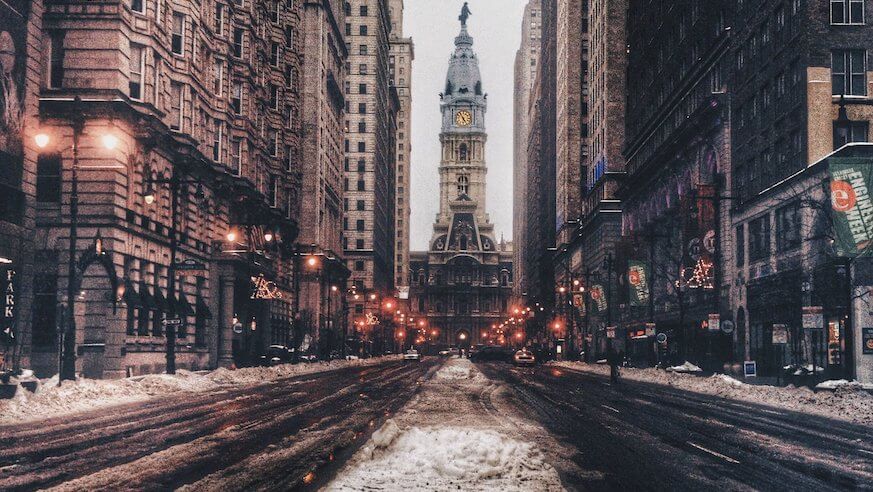 Snow is forecast for Philly