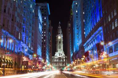 Philly Shines Blue credit Center City District