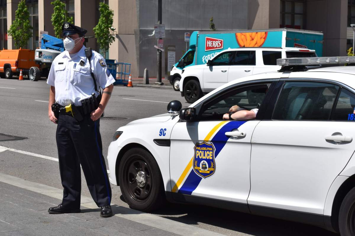 Police with masks