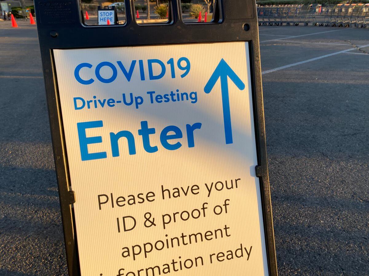 Coronavirus testing site