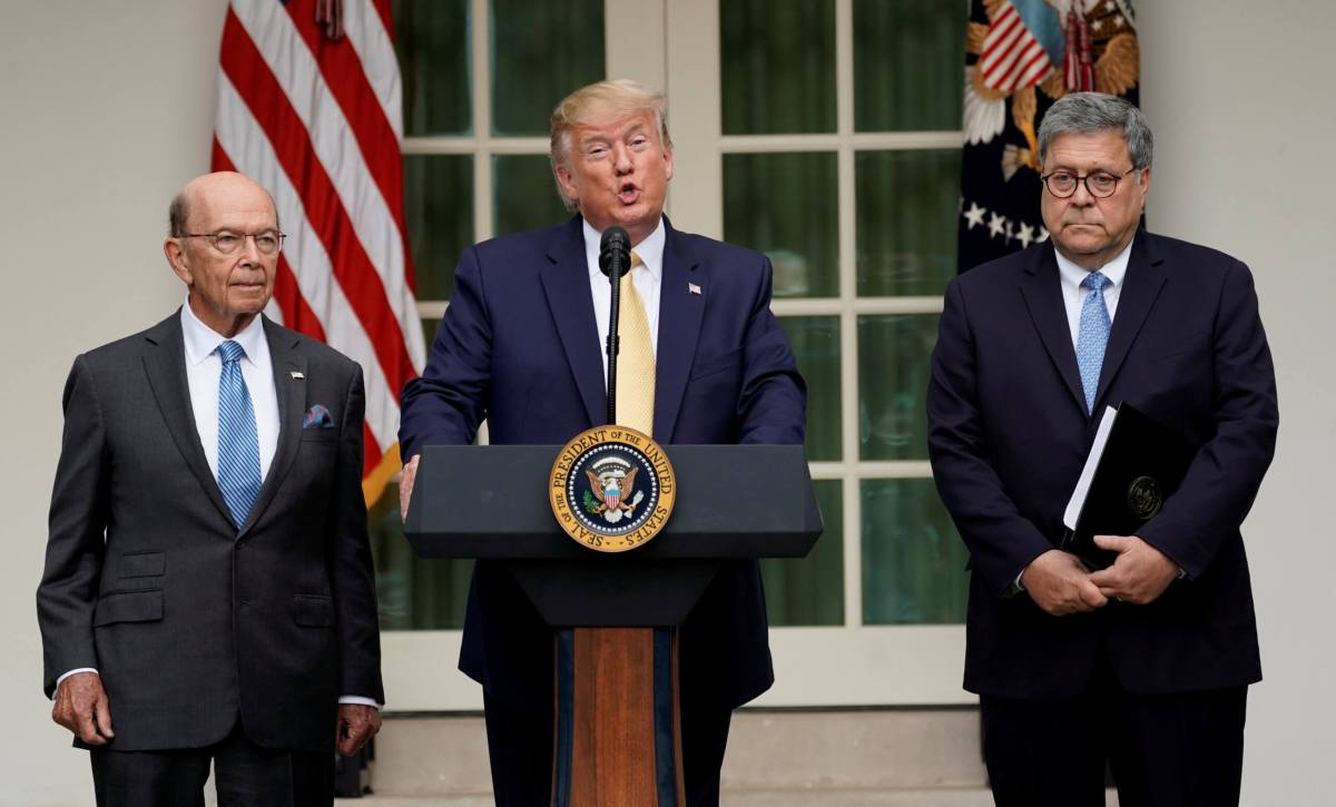 FILE PHOTO: U.S. President Trump announces administration efforts to gain citizenship data during 2020 census at the White House in Washington