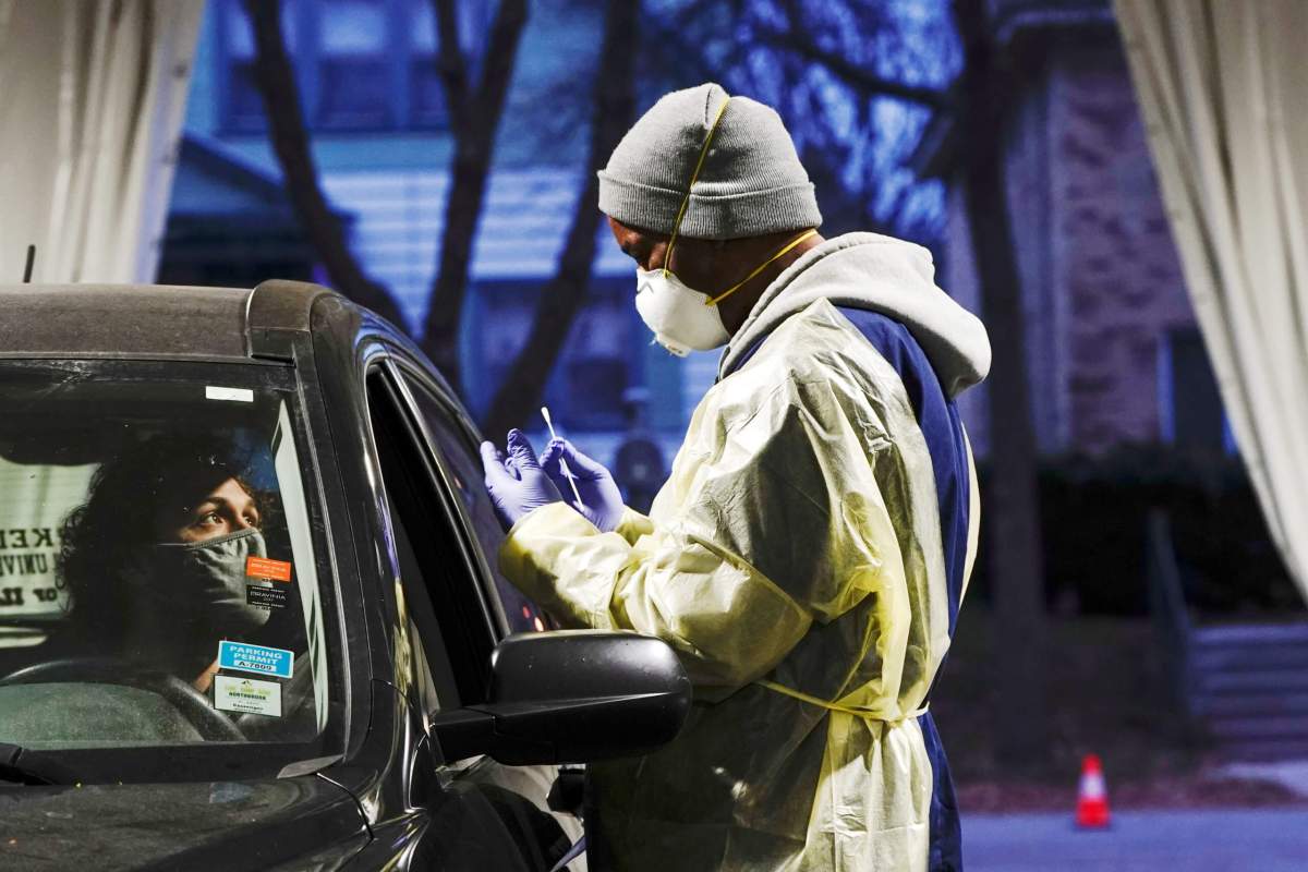 FILE PHOTO: Drive-thru COVID-19 testing site on Milwaukee’s Southside