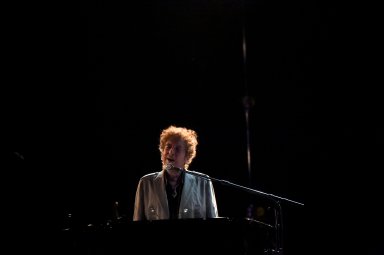 Bob Dylan performs during the Firefly Music Festival in Dover, Delaware