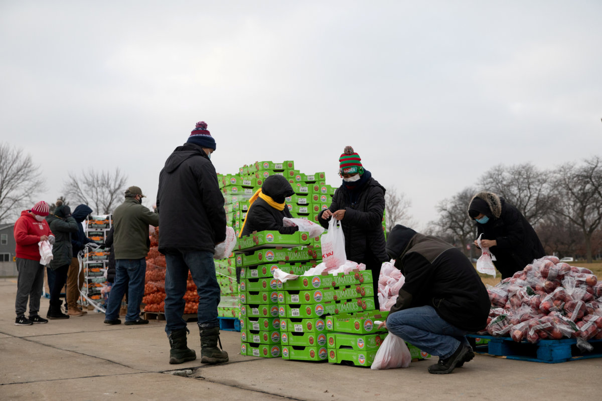 FILE PHOTO: Forgotten Harvest food bank distributes goods ahead of Christmas in Michigan